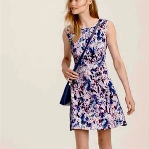J. Crew Multicolor Abstract Mini Dress